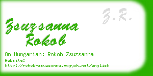 zsuzsanna rokob business card